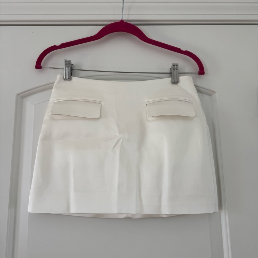 Aritzia White Mini Skirt